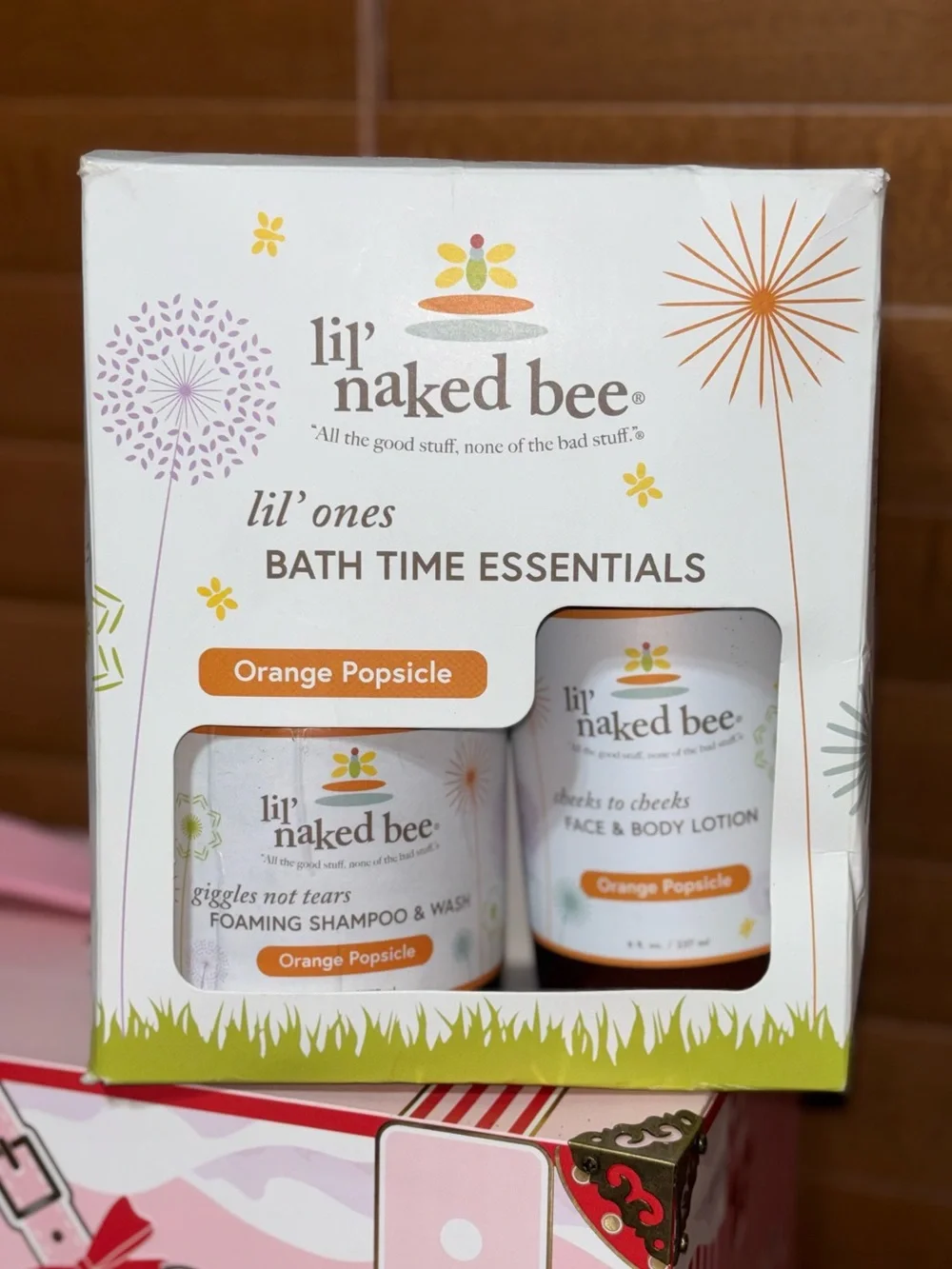 Lil Naked Bee Orange Popsicle Bath Essentials Set